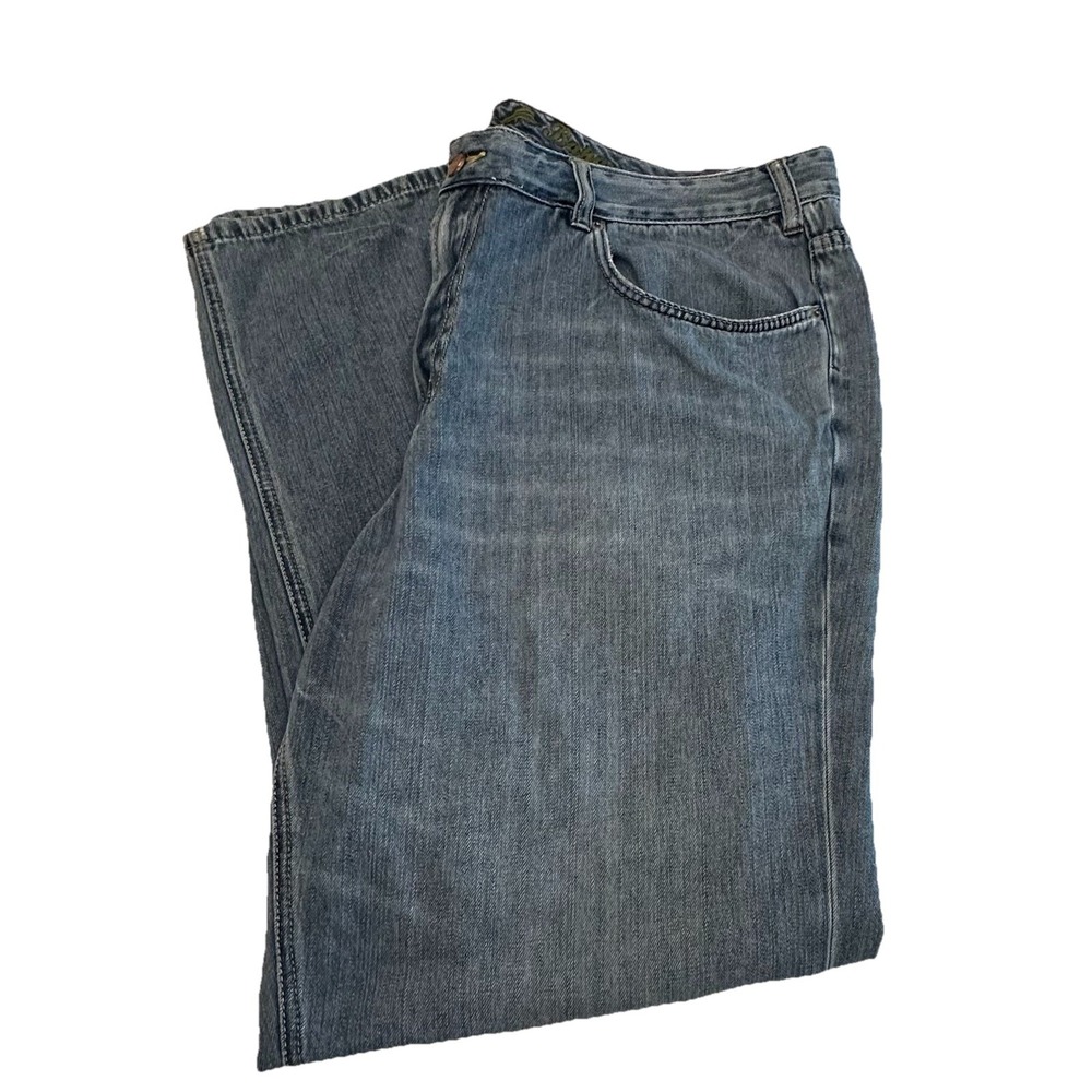 Tommy‎ Bahama Jeans Men 42x34 Classic Fit Straight Blue Distressed Denim Stretch